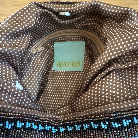 Deux Lux Beaded Shoulder Bag Hobo Bag - Picture 6 of 12